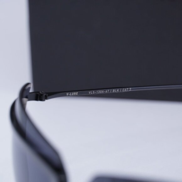Valentino V-LURE VLS-130A Square Sunglasses - Shiny Black/Grey - Picture 7 of 9